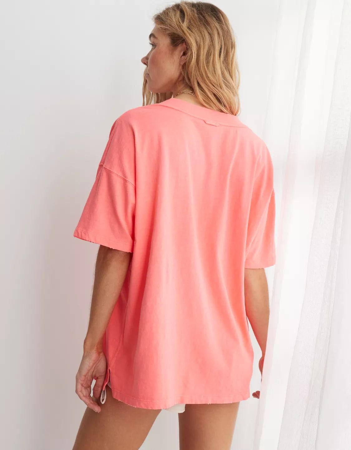 Aerie Extreme V-Neck Oversized Boyfriend T-Shirt | Aerie