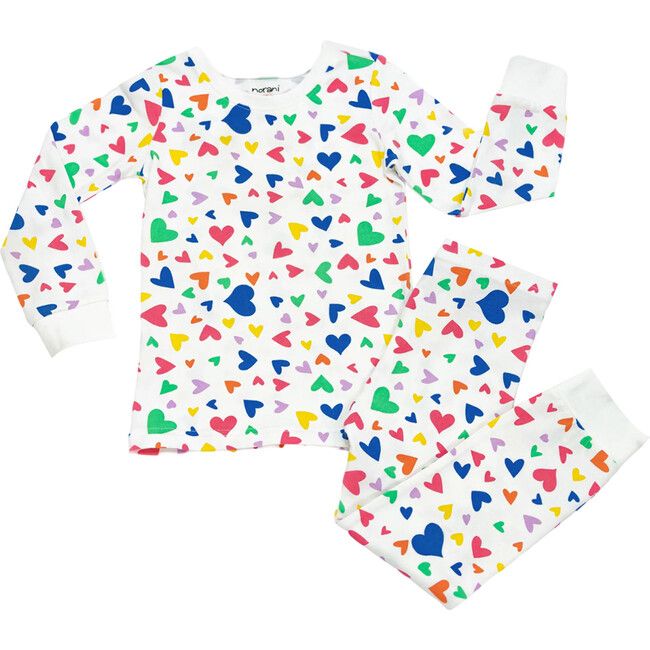 Pajamas, Colorful Hearts | Maisonette