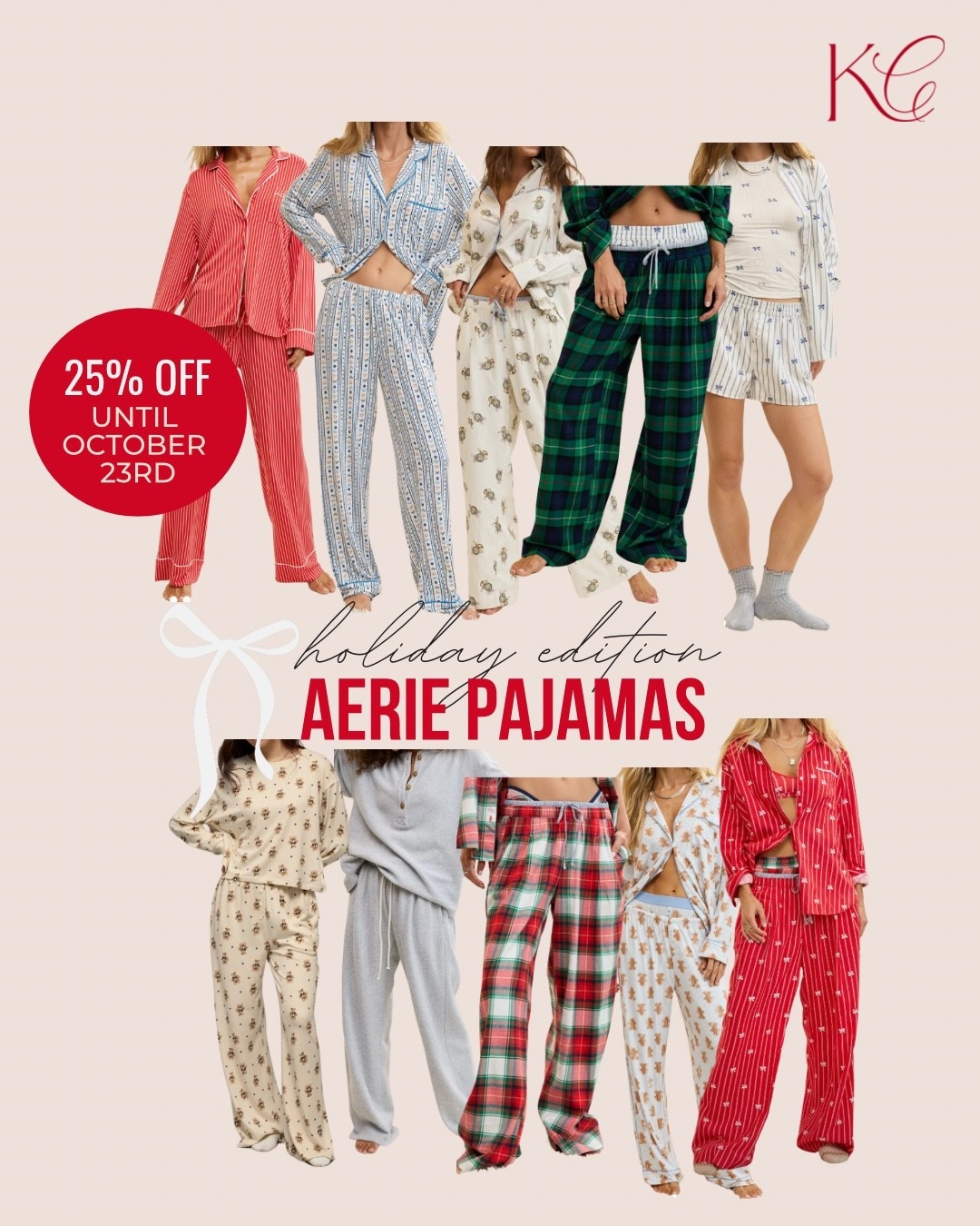 Aerie holiday pajamas are currently on sale! Love these fun patterns!

I size a full size down in Aerie products  

#LTKSeasonal #LTKPlusSize #LTKSaleAlert