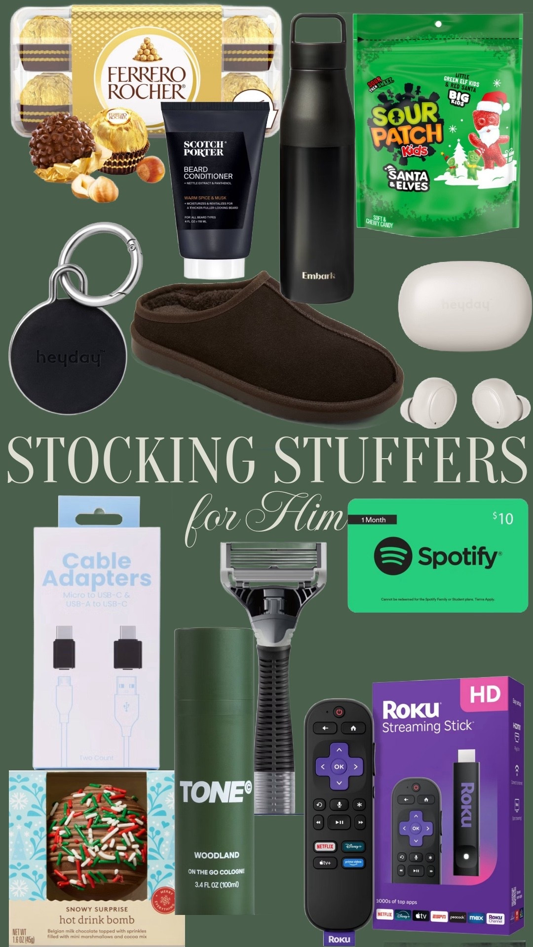 Stocking stuffers for him!

Gifts under $25
Gifts for her
Gifts for him
Unique gifts
christmas gifts 
gift guide
holiday gift guide

#LTKFindsUnder50 #LTKGiftGuide #LTKHoliday