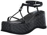 Circus NY by Sam Edelman Women's Odette Wedge Sandal, Black Leather, 11 | Amazon (US)