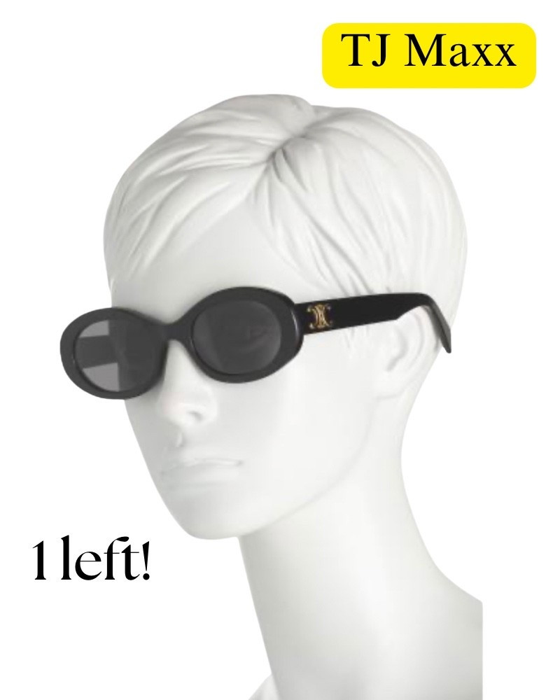 Celine sunglasses on sale at TJ Maxx, luxury, black, logo, design, designer deals, spring, summer, vacation, beach, pool, travel. 

#LTKSaleAlert #LTKOver40 #LTKTravel