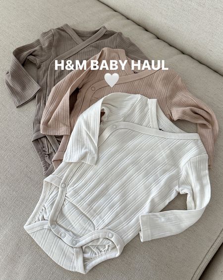 H&M baby clothes for spring 🤍 neutral baby onesies 

#LTKbump #LTKfindsunder50 #LTKbaby