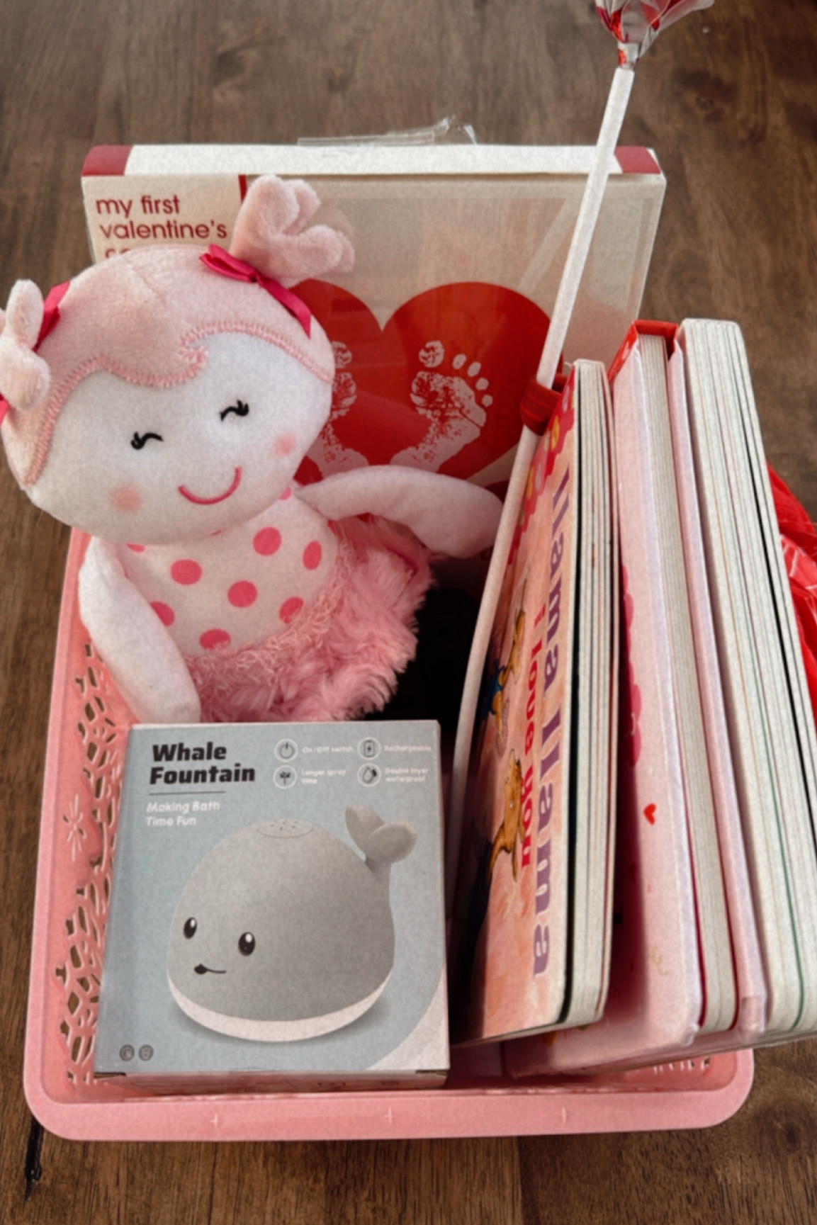 Valentines Day basket for my daughter. 
Baskets from dollar store 
#baby #7months #firstvalentines 

#LTKFindsUnder50 #LTKKids #LTKBaby