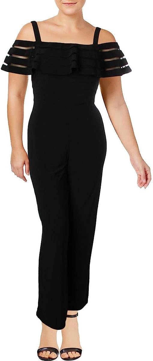 Adrianna Papell womens Banded Off Shoulder Jumpsuit | Amazon (US)