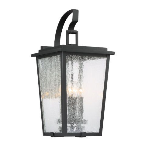 Minka Lavery Cantebury Black With Gold 11 Inch Four Light Outdoor Wall Mount 72753 66G | Bellacor | Bellacor