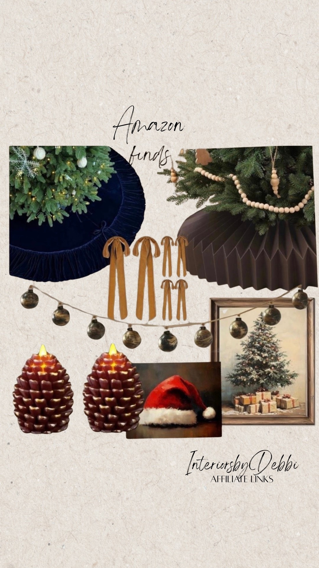 Amazon Finds
Tree skirts, bell garland, framed art, pinecone candles, transitional home, modern decor, amazon find, amazon home, target home decor, mcgee and co, studio mcgee, amazon must have, pottery barn, Walmart finds, affordable decor, home styling, budget friendly, accessories, neutral decor, home finds, new arrival, coming soon, sale alert, high end look for less, Amazon favorites, Target finds, cozy, modern, earthy, transitional, luxe, romantic, home decor, budget friendly decor, Amazon decor #amazonhome

#LTKSeasonal #LTKHome