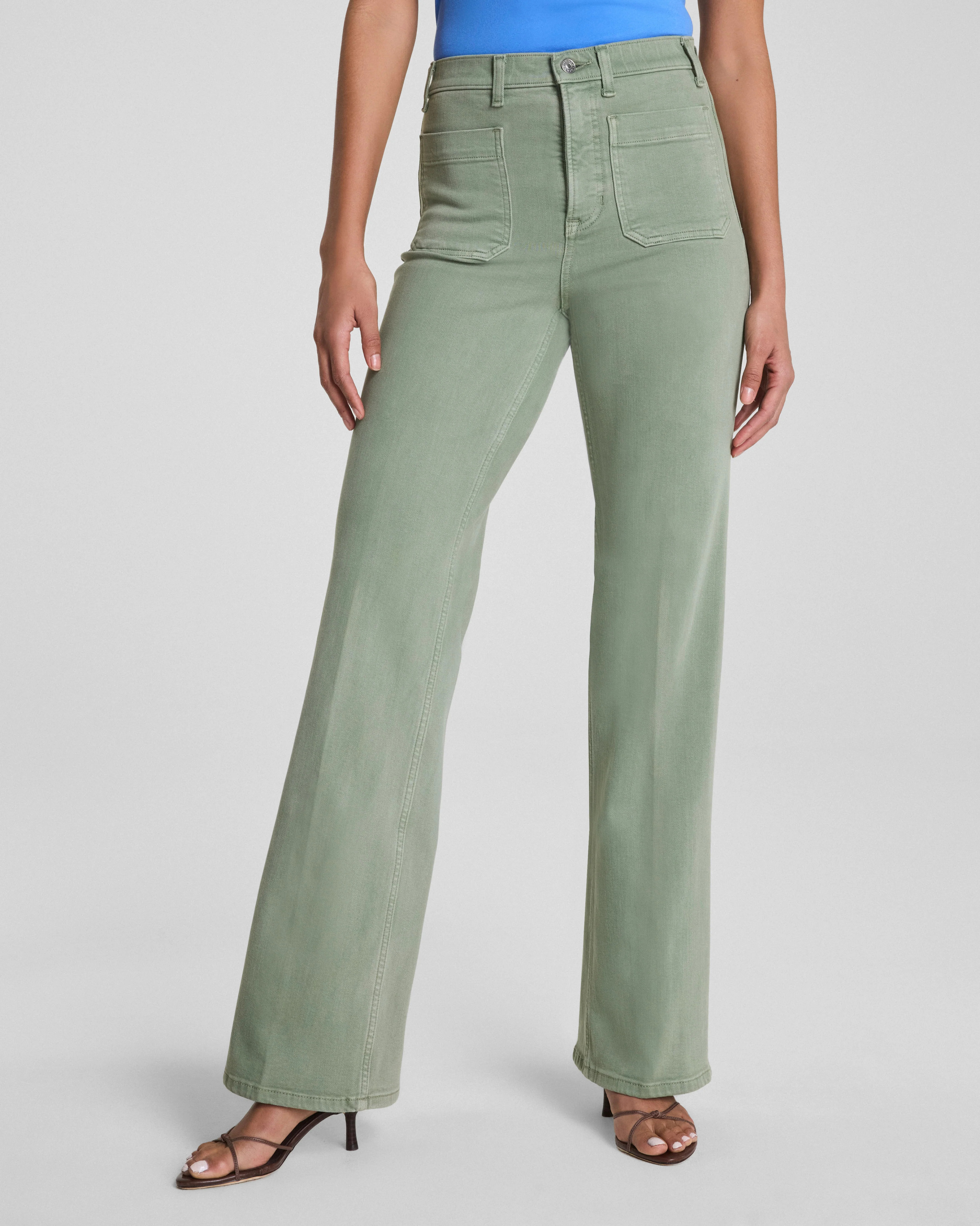 SPANXshape™ Authentic 360Easy Flare Jeans with Patch Pockets | Spanx