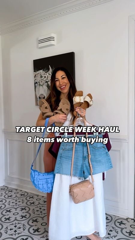 How do you organize a solar eclipse party? You planet!😂 Happy Solar Eclipse Day and Happy Target Circle Week! 8 items worth buying this week @target. Almost everything on sale and for those pieces not on sale - I promise they are so worth it. 

Shorts 4, tee small, skirt xs, sandals tts. 

Target haul, target sandals, eyelet, denim shorts 

#LTKfindsunder50 #LTKxTarget #LTKsalealert