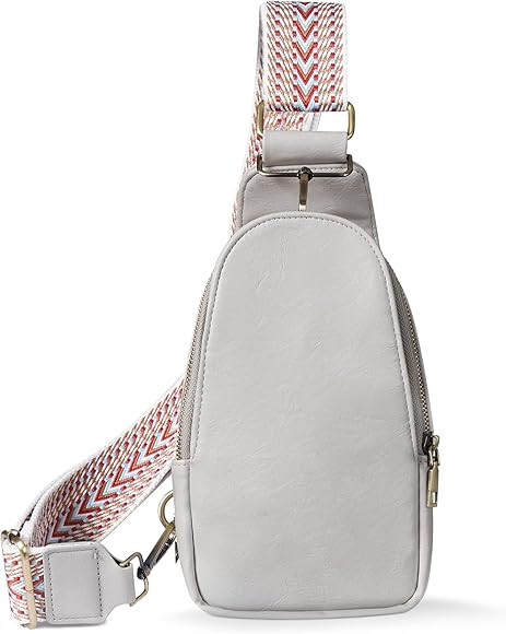 KFXFENQ Sling Bag for Women PU Leather Sling Bag Small Crossbody Sling Backpack Multipurpose Ches... | Amazon (US)