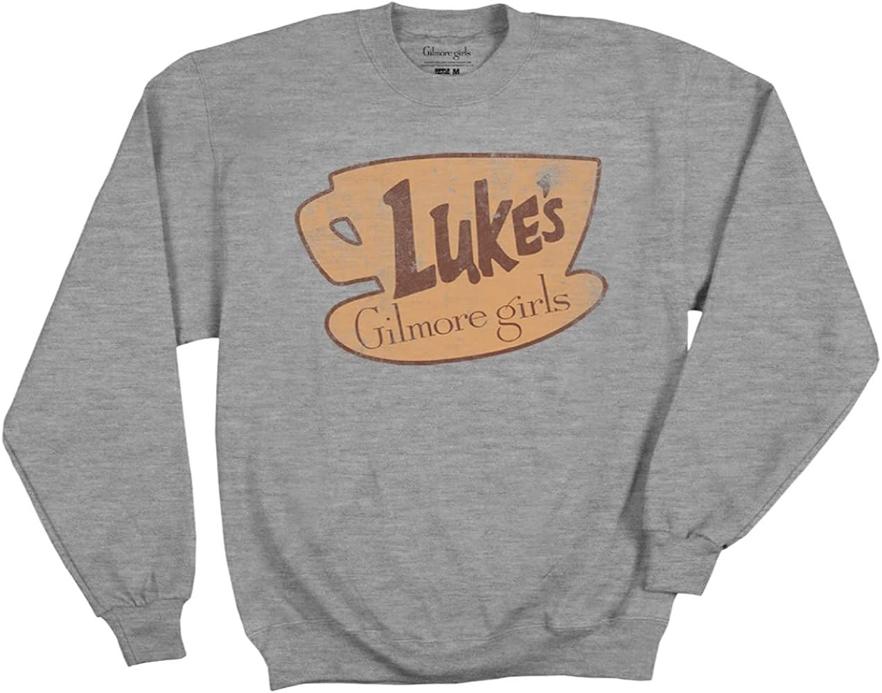 Ripple Junction Gilmore Girls Adult Unisex Vintage Luke's Diner Coffee Logo Crewneck Pullover Swe... | Amazon (US)