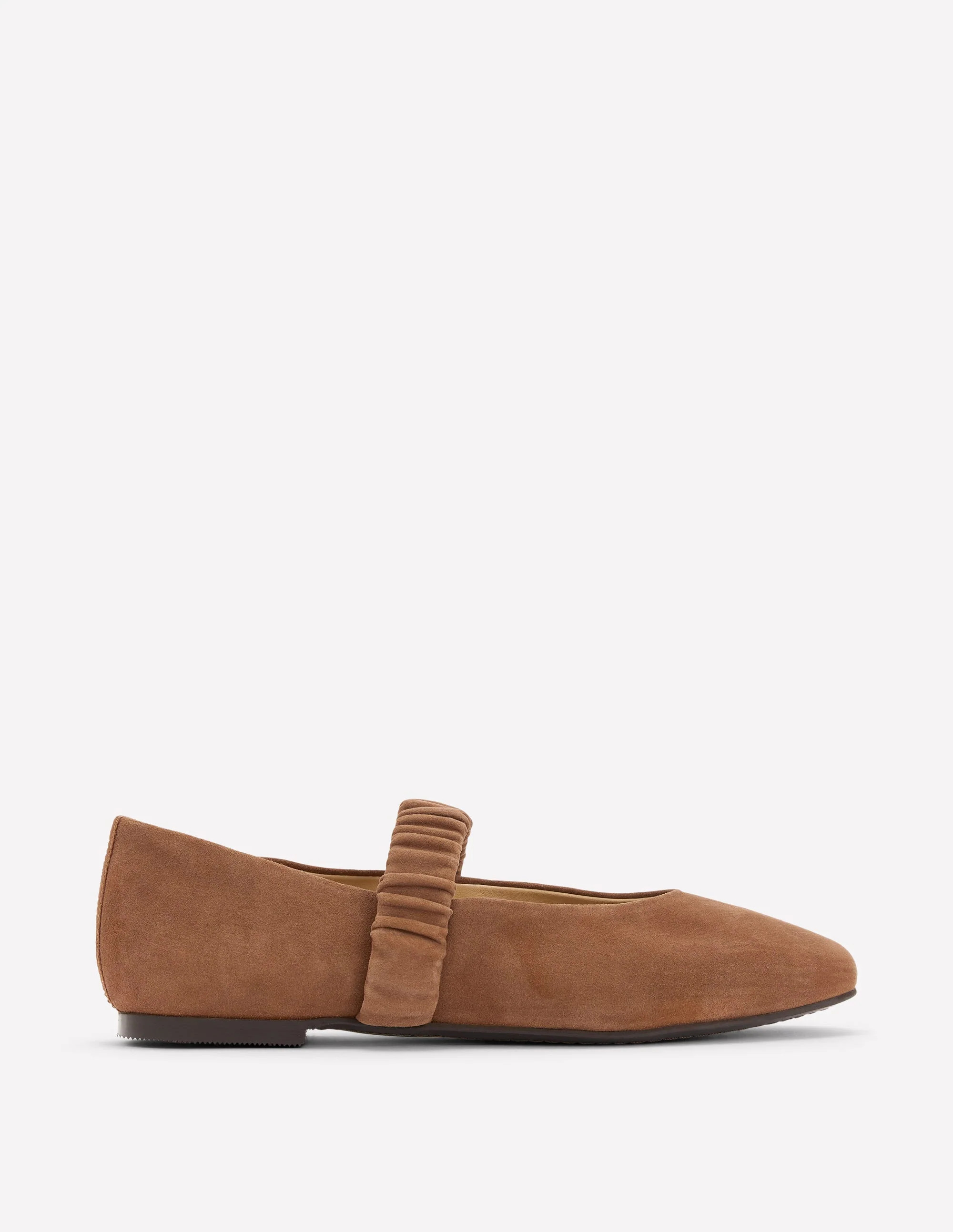 Ballerines Camilla fronc\u00e9es-Daim terre d'ombre | Boden FR