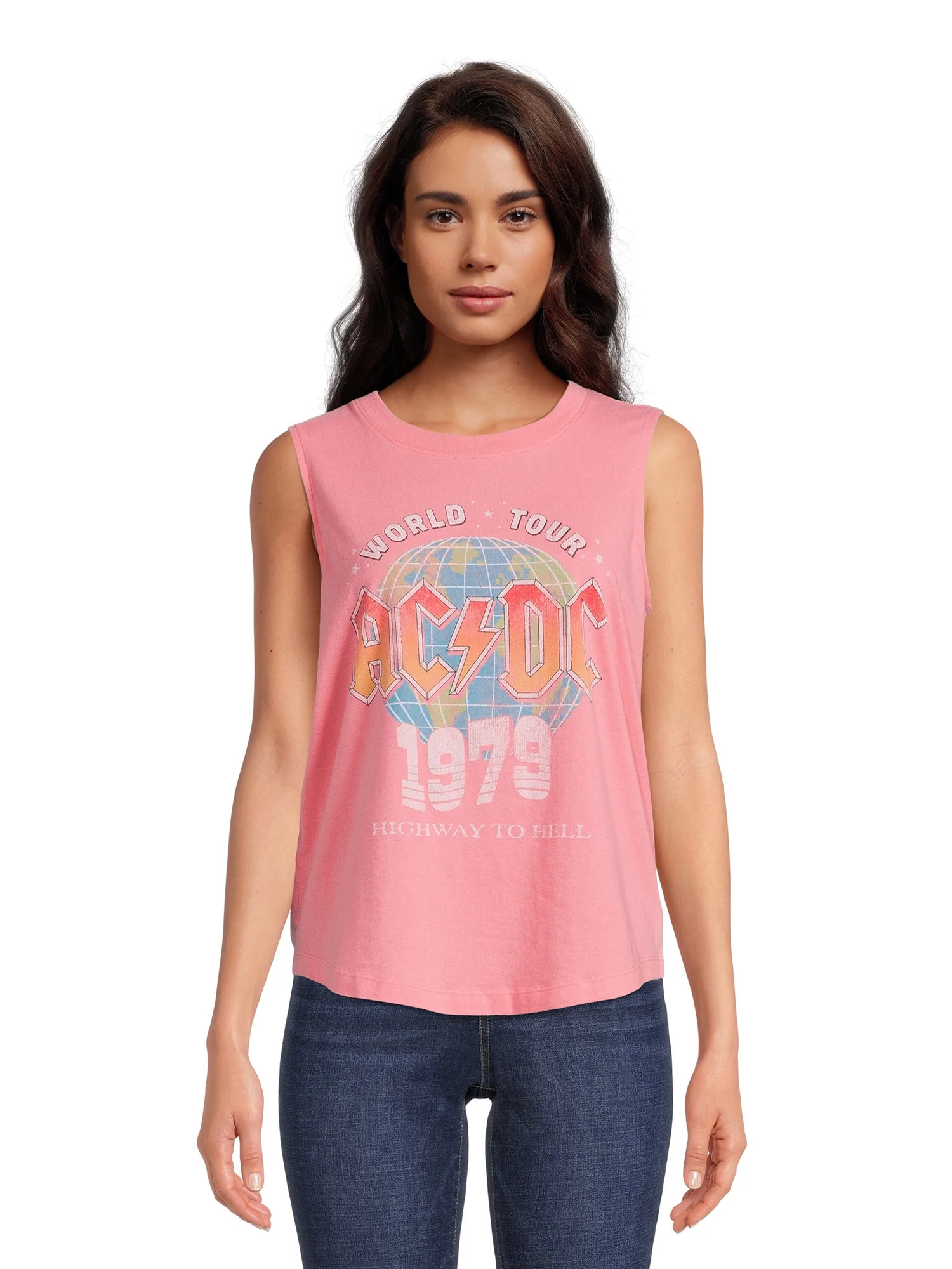 Time and Tru Women's Graphic Print Band Tank Top | Walmart (US)