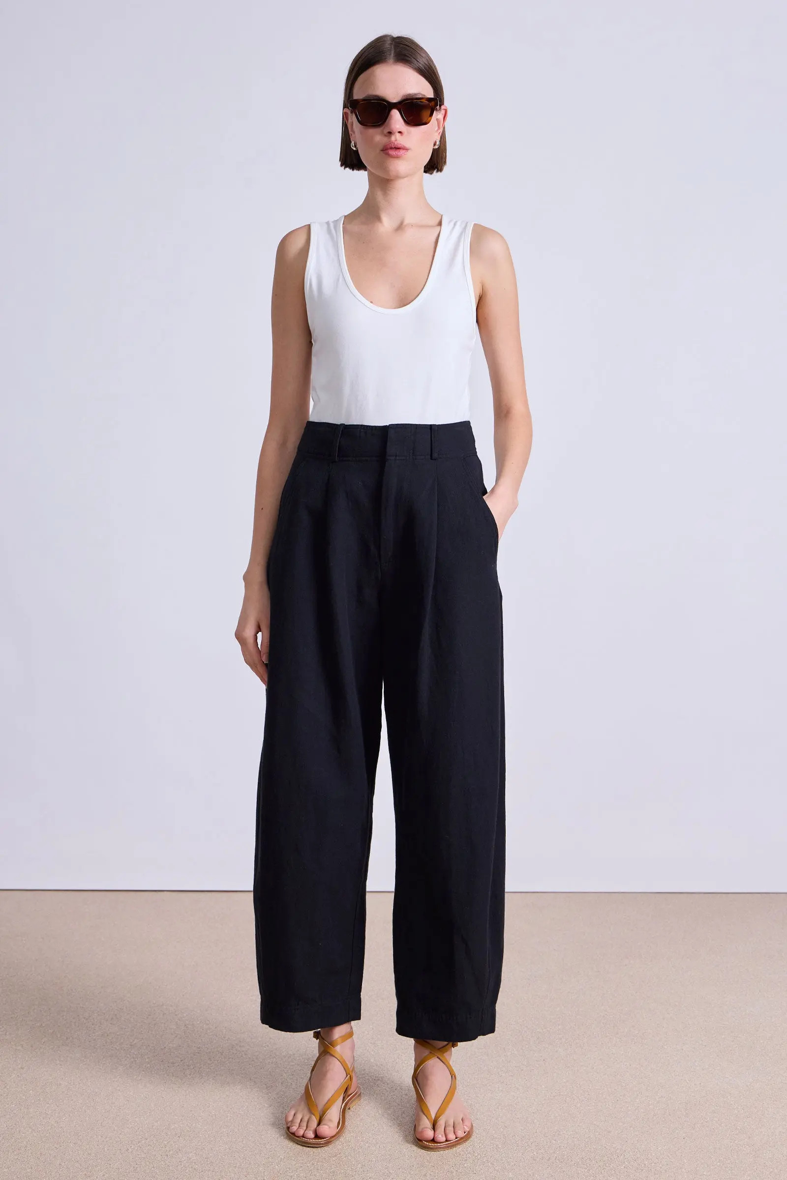 Bari Crop Trouser | Apiece Apart | Apiece Apart