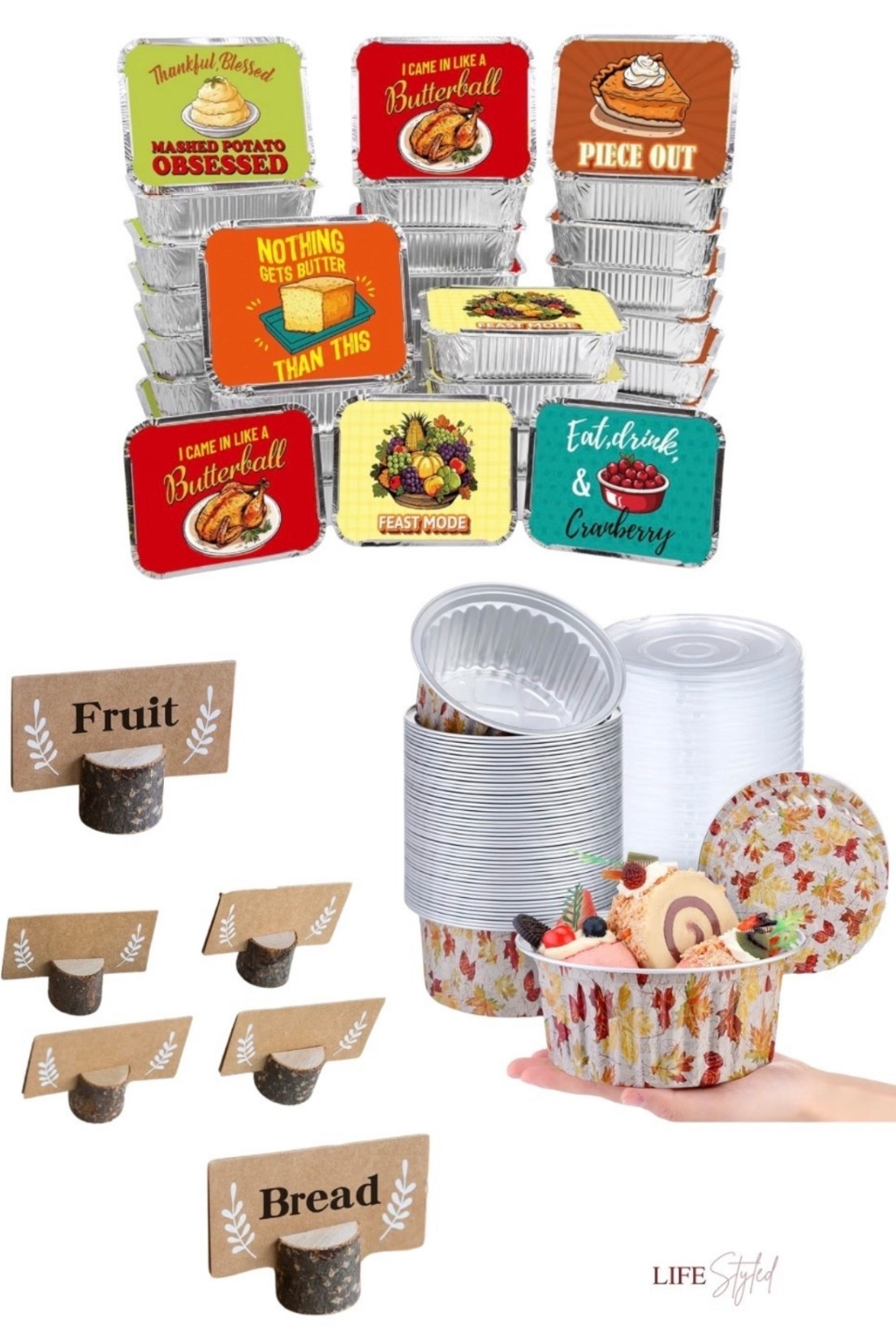 Nameplaces that also label your food 😍 + the cutest take-home containers for leftovers 😆 Tap to shop these Thanksgiving must-haves!

#LTKSeasonal #LTKfoodie #LTKHoliday