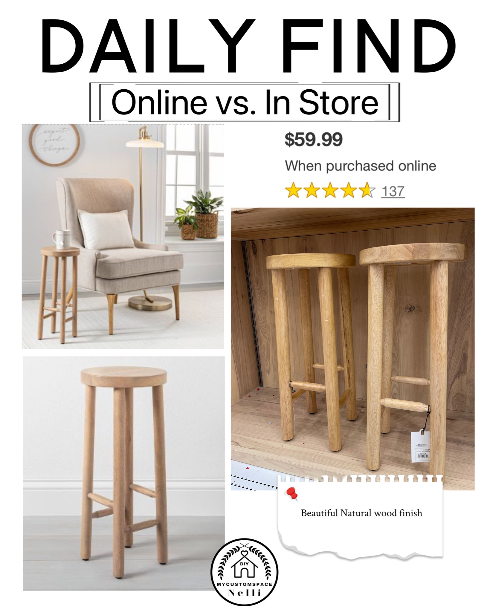 Beautiful little side table in natural finish 

Home find, Furniture, Target Find , End table, home decor , review


#LTKFind #LTKhome #LTKstyletip