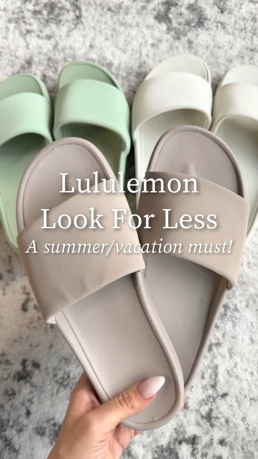 40% off and $11 today 

On sale for $14.99 

The Target look for less lululemon rest feel sandals are literally amazing!  They 
$19.99 versus $58 

#LTKU #LTKover40 #LTKshoecrush

#LTKWatchNow