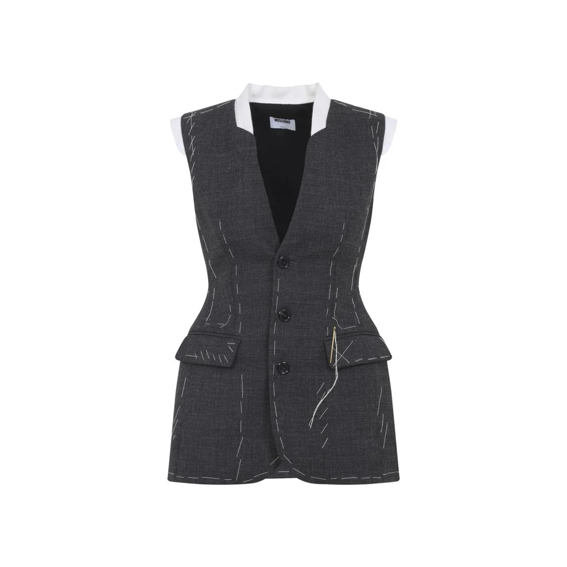 Tailored Grey Wool Waistcoat | Shop Simon