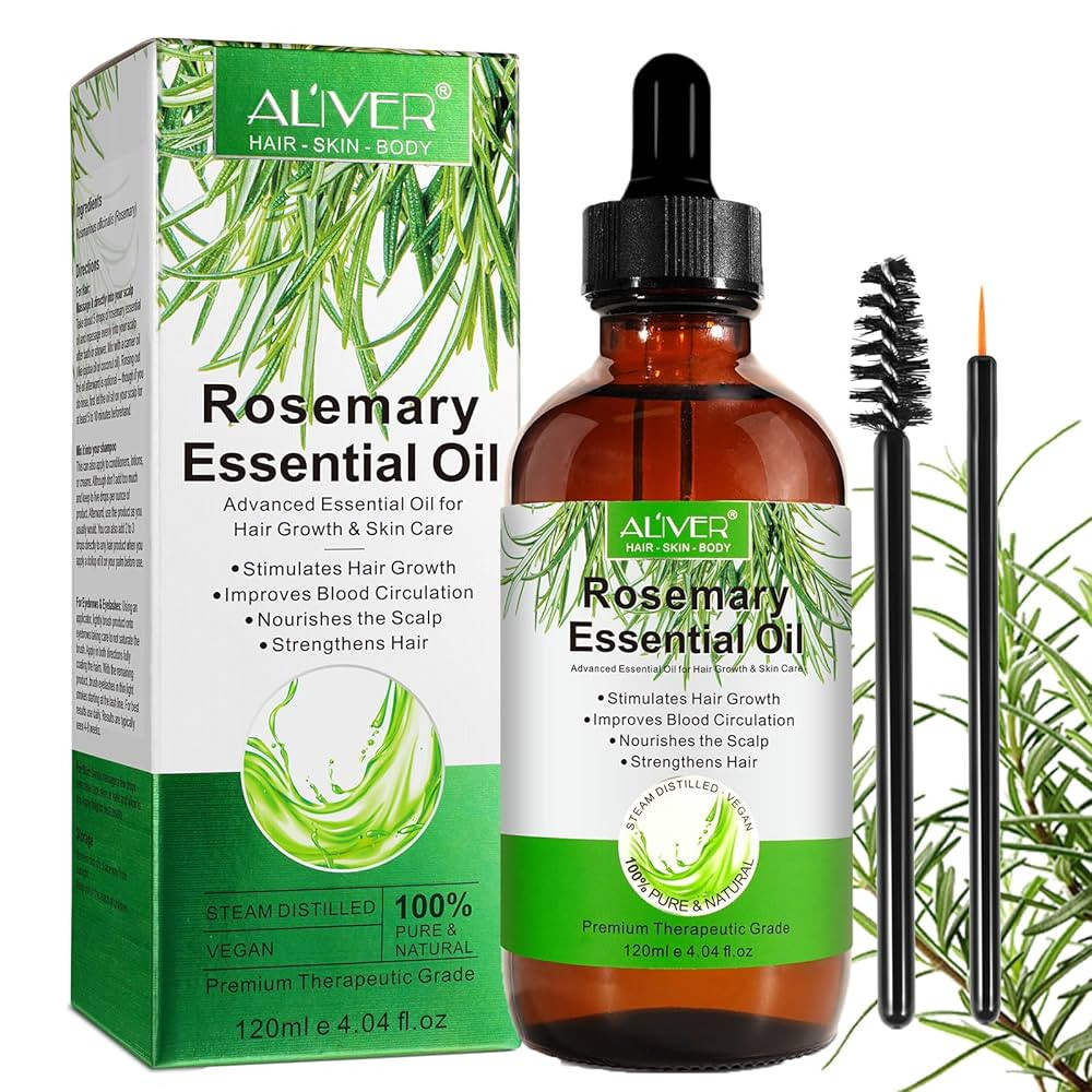 Rosmarinöl Haare (120ml), Rosmarinöl für Haare und Kopfhaut, Rosemary Oil for Hair, Stimuliert... | Amazon (DE)
