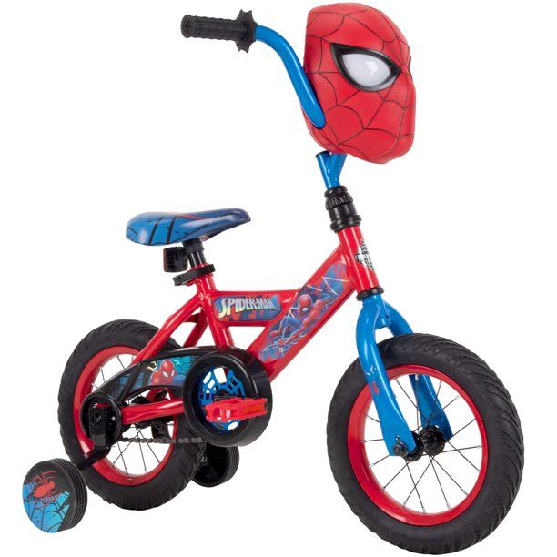 12" Marvel Spider-Man Sidewalk Bike  for Boys, Red, by Huffy - Walmart.com | Walmart (US)