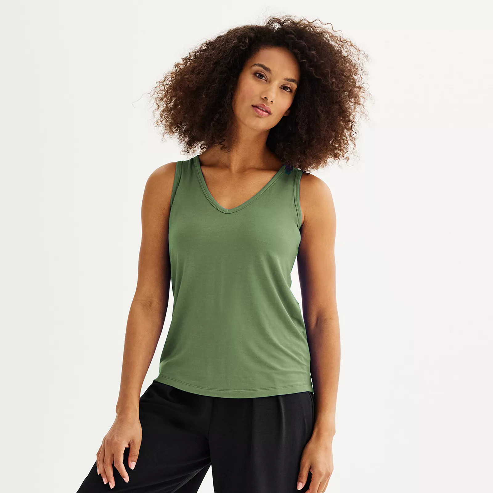 Women's Nine West Easy V-Neck Tank Top | Kohl's