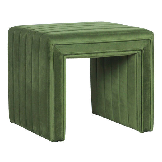 Kilburn Square Channel Tufted U Shaped Upholstered Ottoman by World Market | World Market