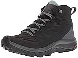 Salomon Women's OUTline Mid GTX W Hiking Boots, Black/Magnet/Green Milieu, 6 | Amazon (US)