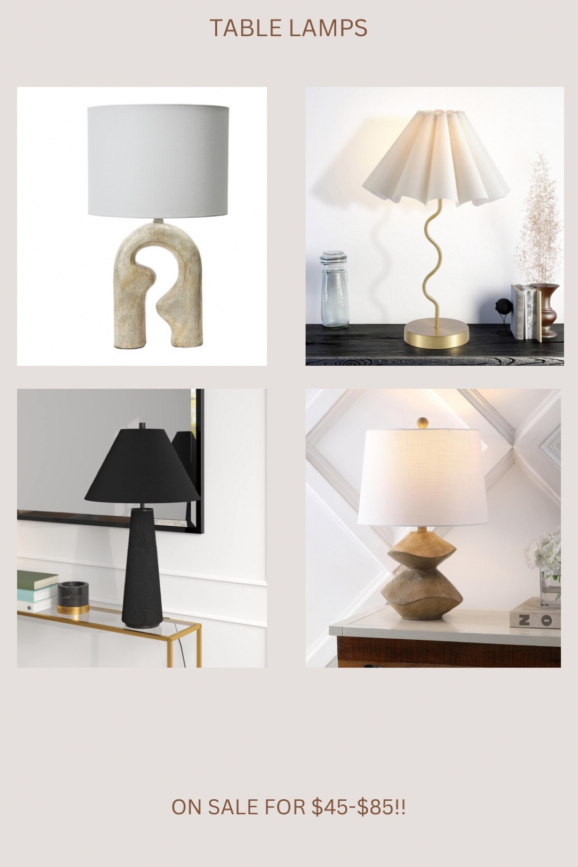 Gorgeous & unique table lamps on @amazon!!!! 😍🙌🏻 Amazing prices for these #ad #amazon #founditonamazon 

#LTKSaleAlert #LTKHome #LTKFindsUnder50