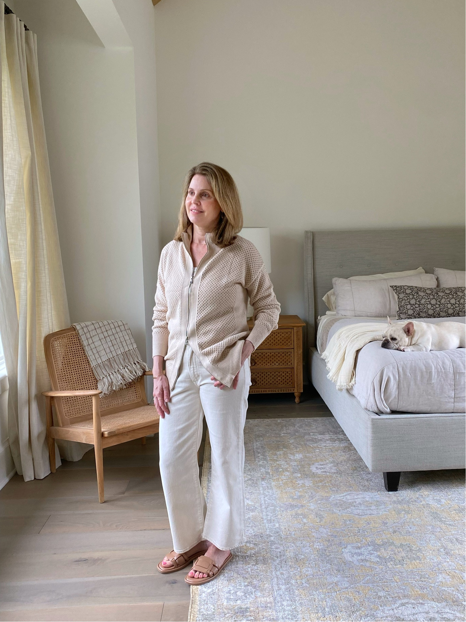 This zip sweater looks so similar to the original Varley, yet at a fraction of the cost.  The cream colored jeans are more of a splurge yet fit well and look great for spring.  Check out my other Varley dupe posts--I have 10 dupe outfits!

Varrley dupe
Varley sweater dupe
Varley sweatshirt dupe
Varley pants dupe
High end clothing 
Casual clothing 
Travel outfit 
Running errands outfit 
activewear
Look for less
splurge vs save
varley clothing 
varley sale
varley sweatshirt
varley sweater
varley leggings 
half-zip sweatshirt 
active apparel 
activewear
spring fashion
spring style
athleisure
elevated wardrobe 
luxury activewear 
mom style
casual style
athletic wear
summer style
designer looks for less
women's fashion
capsule wardrobe
#fashiondupes
#activewear
#looksforless

#LTKfindsunder50 #LTKworkwear #LTKtravel