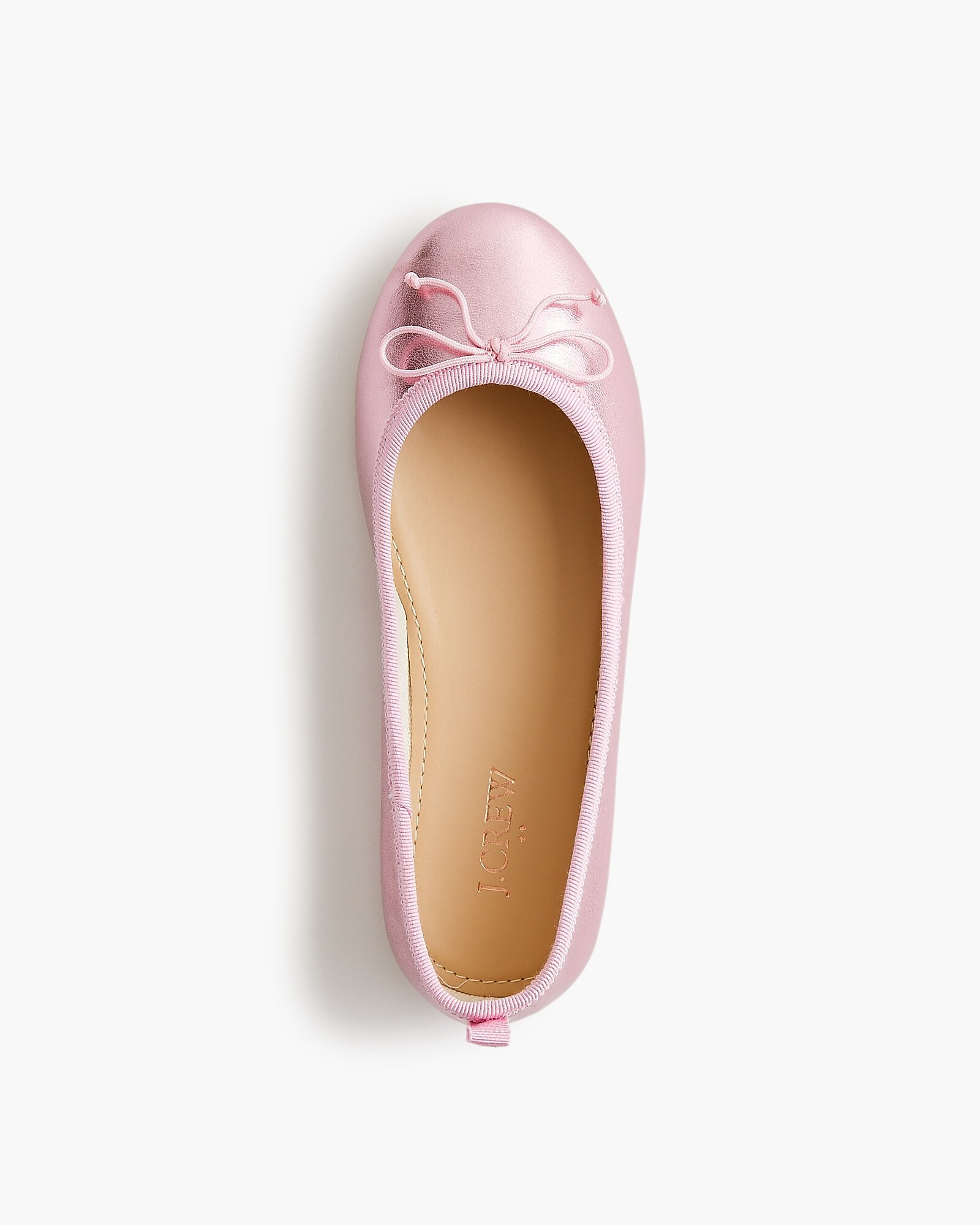 Girls' metallic ballet flats | J.Crew Factory