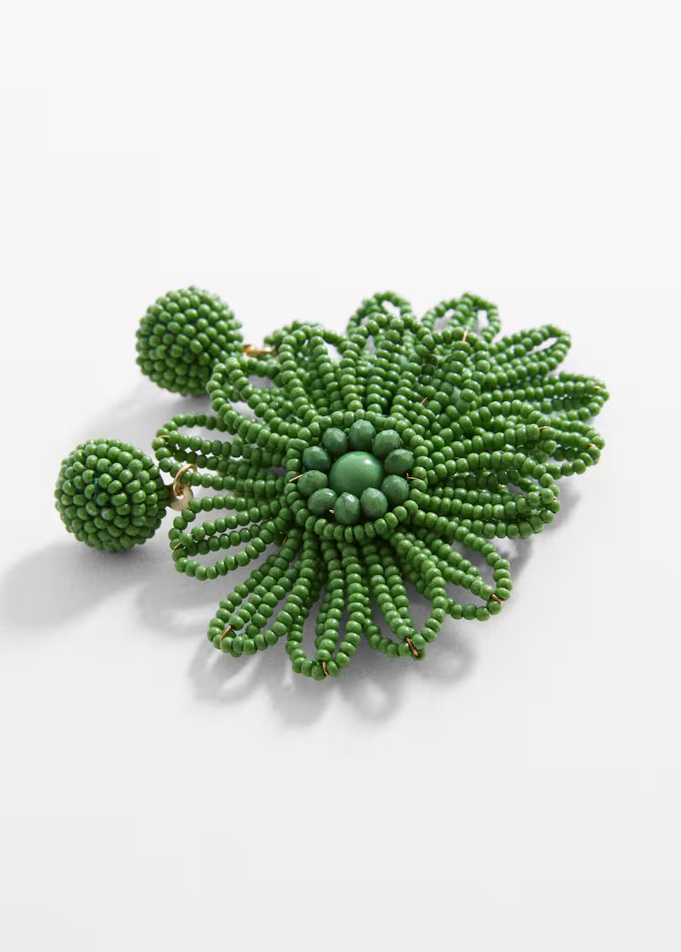 Boucles d'oreilles fleurs perles | MANGO (FR)