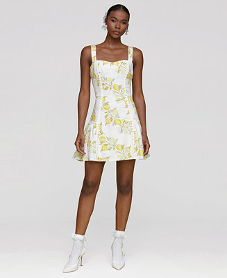 Women's Printed Sleeveless Mini Dress | Macy's