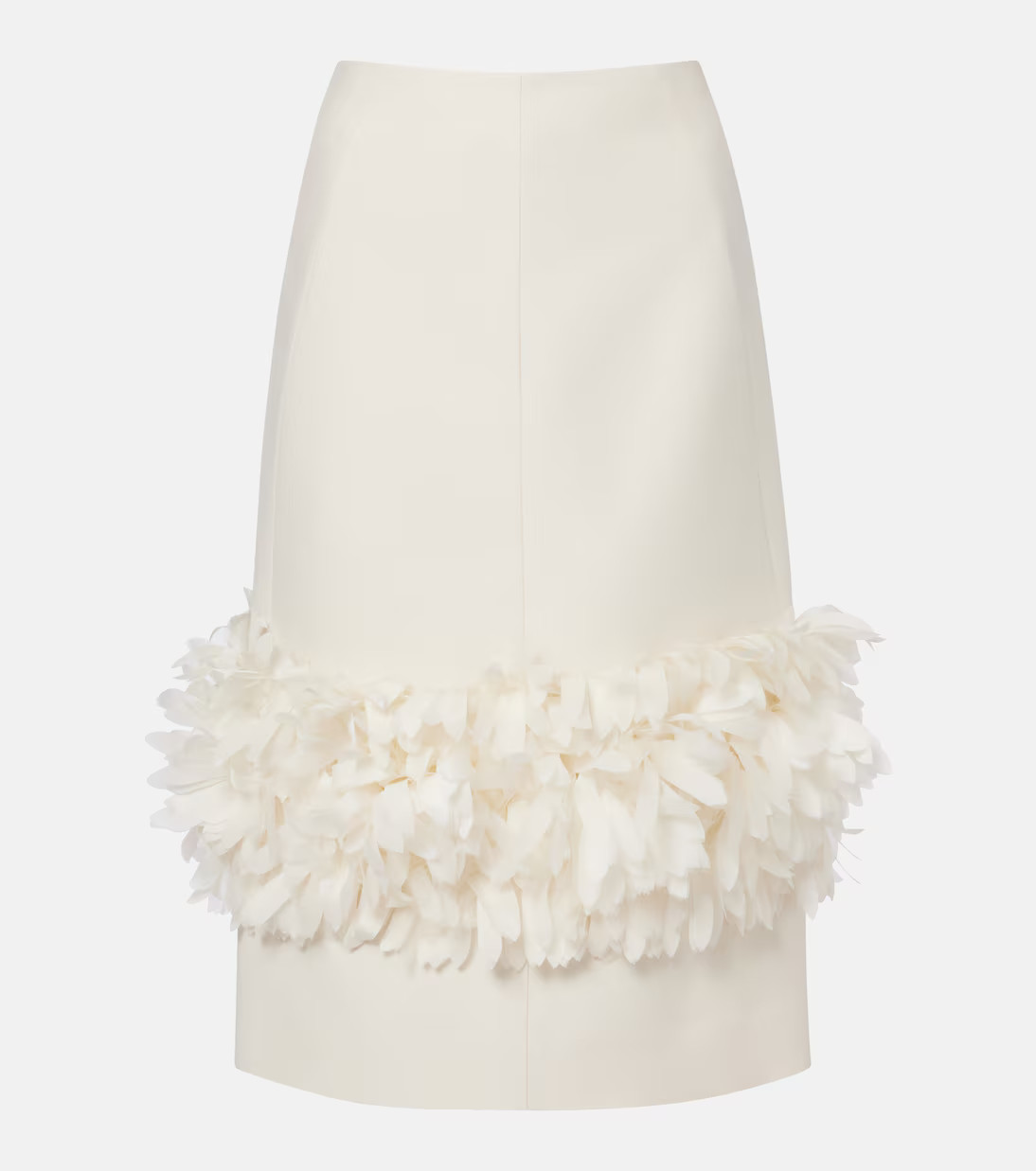 Petal wool and silk midi skirt | Mytheresa (UK)