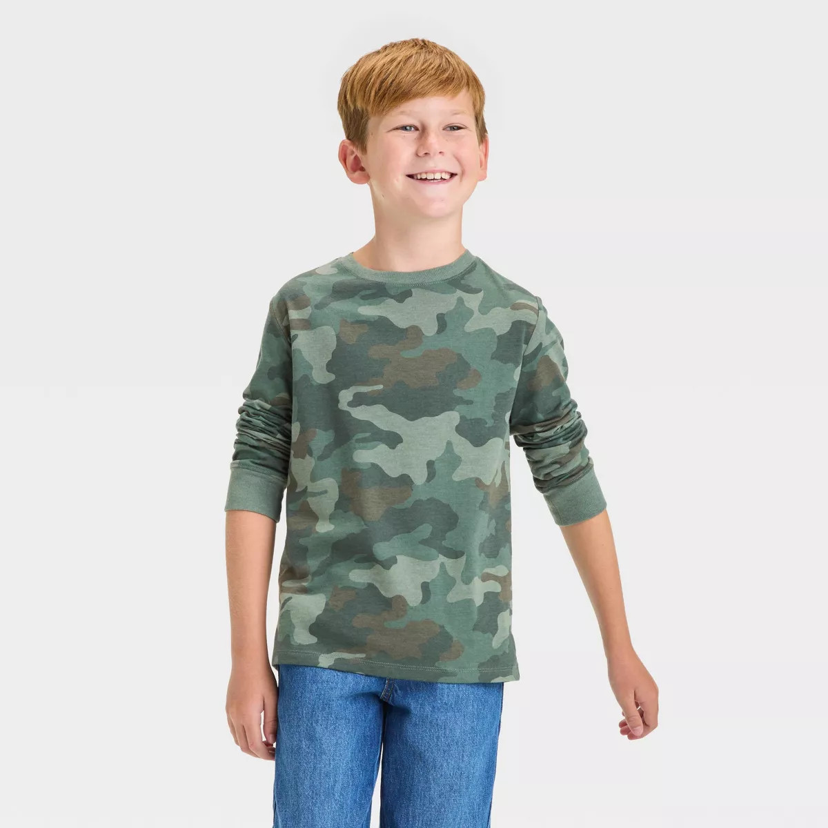 Boys' Long Sleeve Printed T-Shirt - Cat & Jack™ | Target