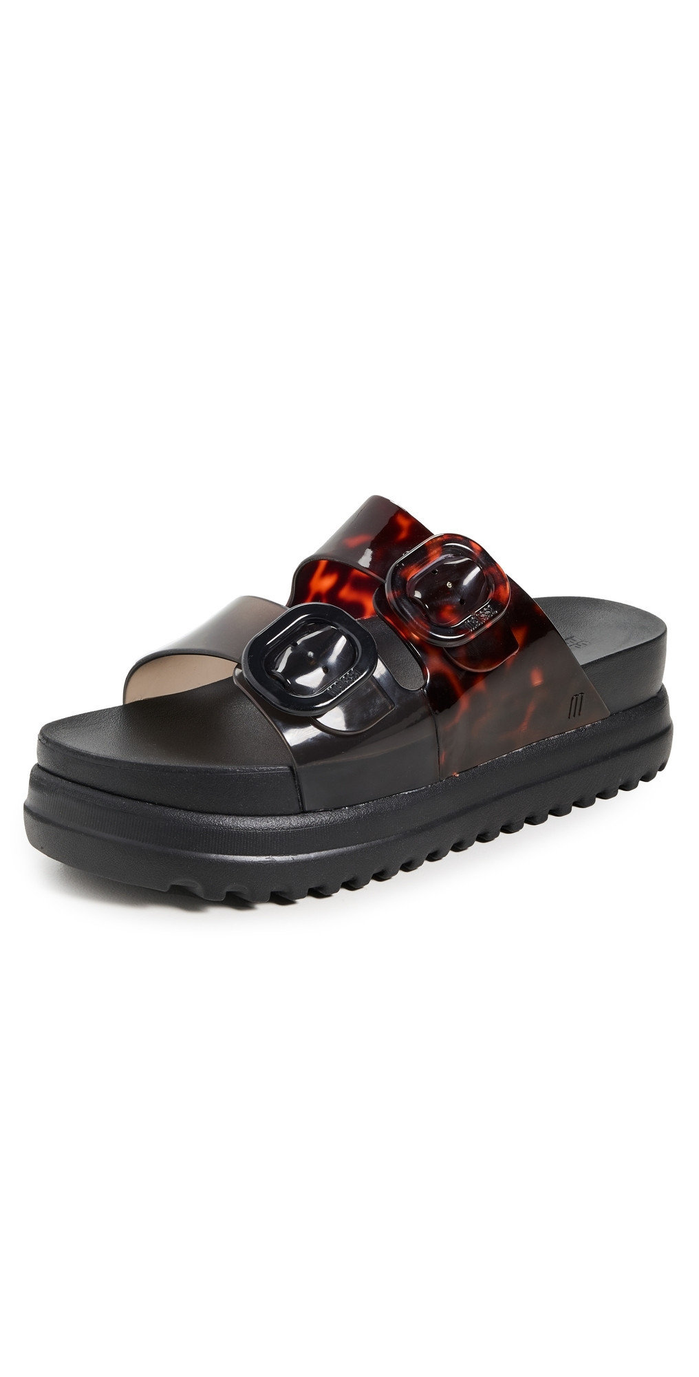 Melissa Cozy Platform Jelly Sandals Black/Tortoiseshell 9 | Shopbop