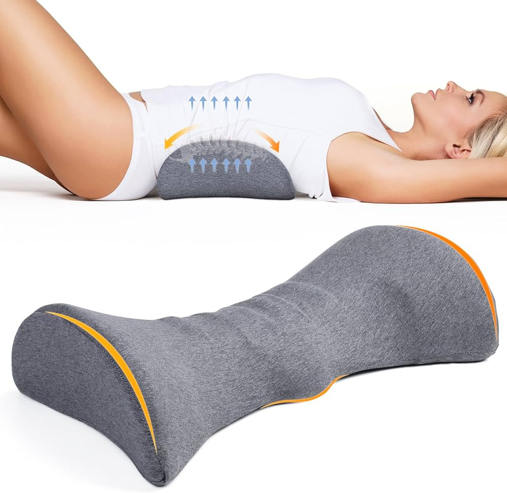 Lumbar Support Pillow for Sleeping Memory Foam Back Lumbar Support Cushion for Lower Back Pain Re... | Amazon (US)