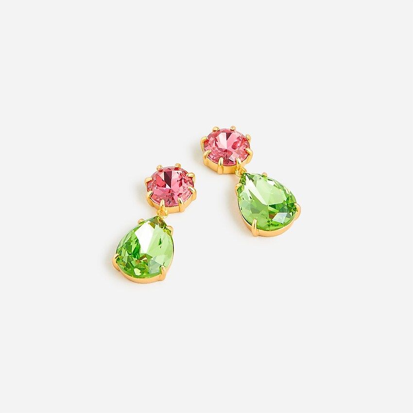 Crystal teardrop earrings | J.Crew US