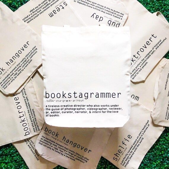 bookstagrammer | bookstagrammer tote bag | book bag | book haul bag | bookstagram tote bag | book... | Etsy (US)