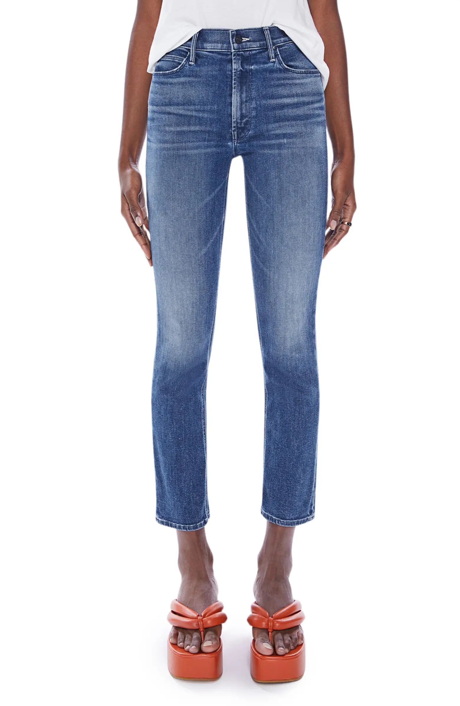 MOTHER The Dazzler High Waist Ankle Straight Leg Jeans | Nordstrom | Nordstrom