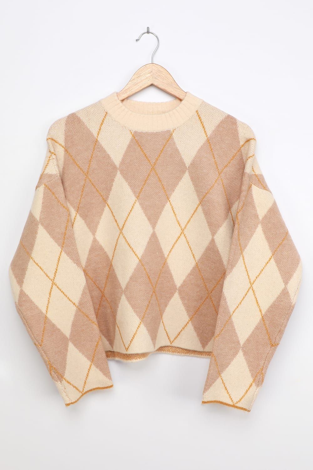 Collegiate Cutie Ivory Multi Argyle Sweater | Lulus (US)