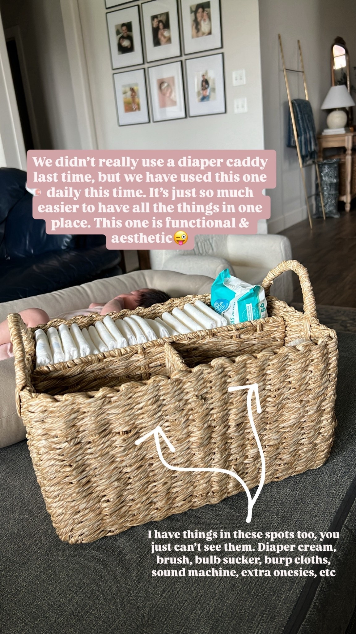 Diaper caddy we have been loving!

Edit: this one is sold out but I linked some other cute ones 

Second time mom / diaper caddy / diaper caddy basket / storage basket / baby organizer / diaper organizer / diaper storage / baby must haves / newborn must haves / post Partum must haves / target finds / target baby / nursery decor 

#LTKHome #LTKBump #LTKBaby