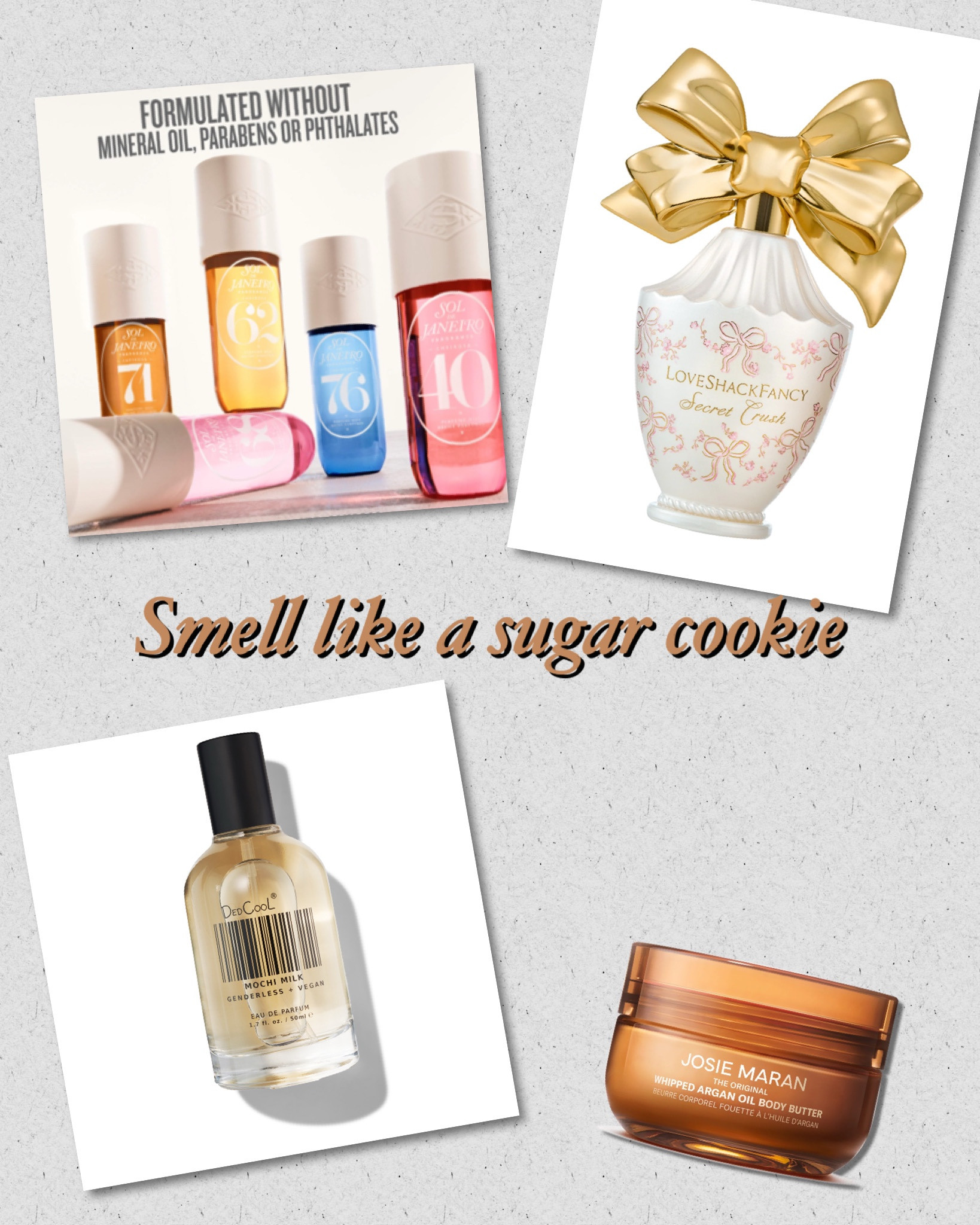 If your life’s desire is to smell like an irresistible sugar cookie, frosted marshmallow this post is for you!! #fragrance #vanilla #cupcakee

#LTKBeauty #LTKGiftGuide #LTKOver40