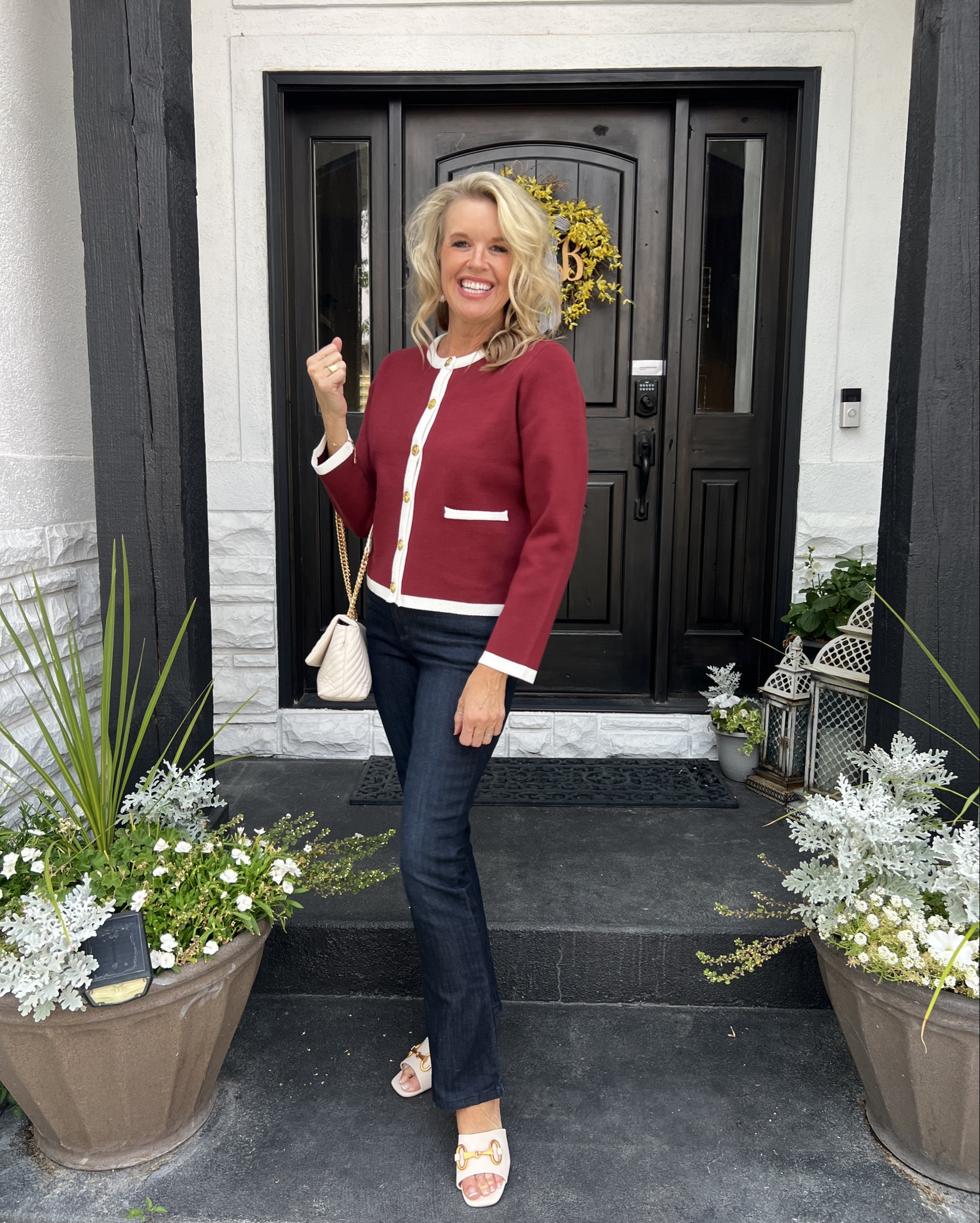 Amazon Haul 

Ladies jacket in wine fits tts with couple to add add check out too

Wit and wisdom itty bitty boot dark wash jeans tts I am wear 27

Great quilted bag 

Amazon find horse hit slide Sandler with block heel 



#LTKFindsUnder50 #LTKSaleAlert #LTKWorkwear