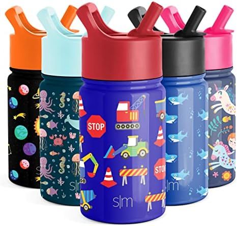Simple Modern 10oz Summit Kids Water Bottle Thermos with Straw Lid - Dishwasher Safe Vacuum Insulate | Amazon (US)