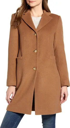 Wool Blend Reefer Coat | Nordstrom