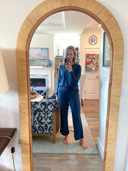 The coziest loungewear from lake! I have my normal size small. (I typically size up in their Pima pajamas but did not in this lounge set). 

#LTKstyletip #LTKGiftGuide