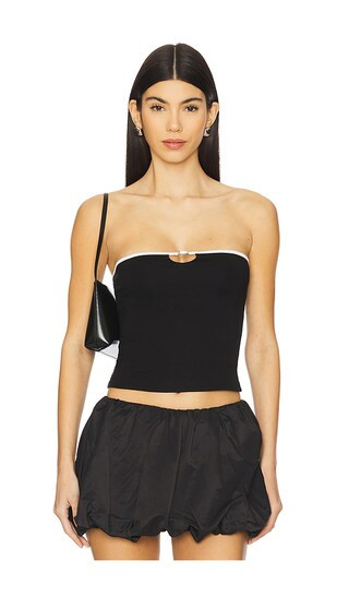Whitney Strapless Top in Black | Revolve Clothing (Global)