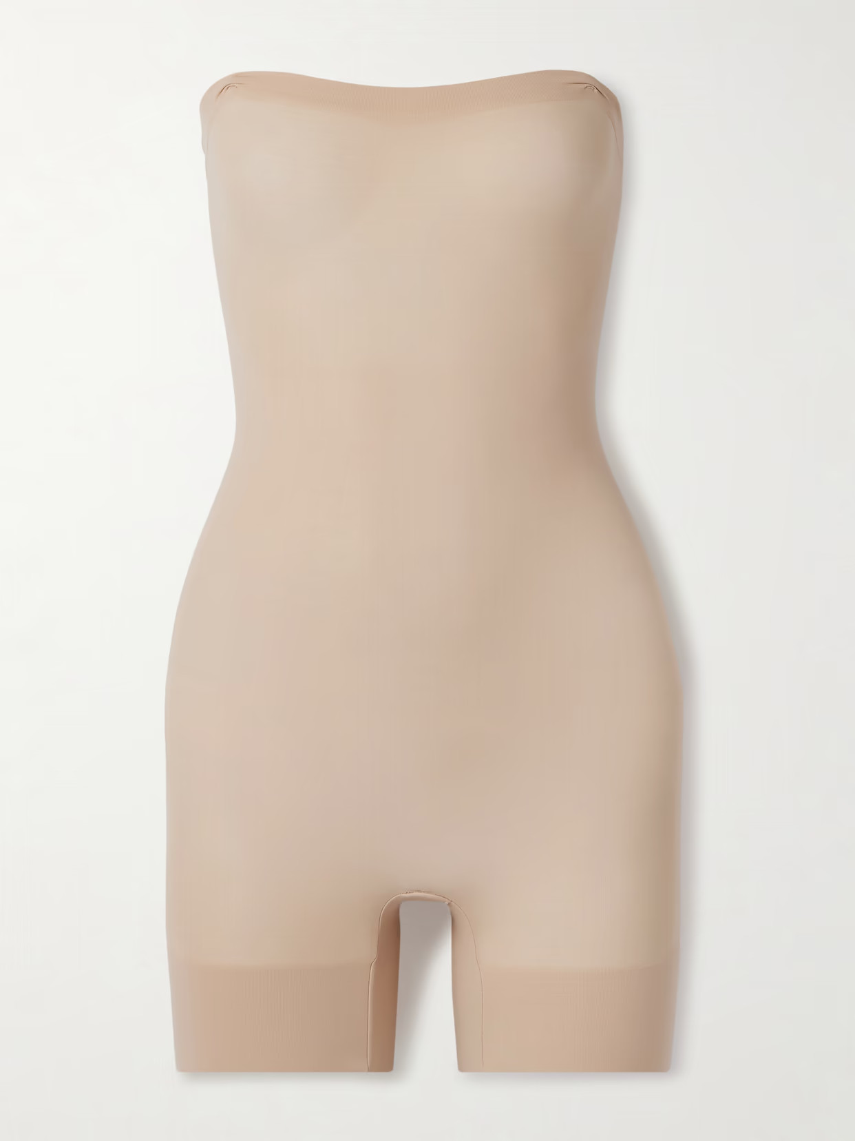 SKIMS - Everyday Sculpt Strapless Shortie Bodysuit - Clay | NET-A-PORTER (UK & EU)