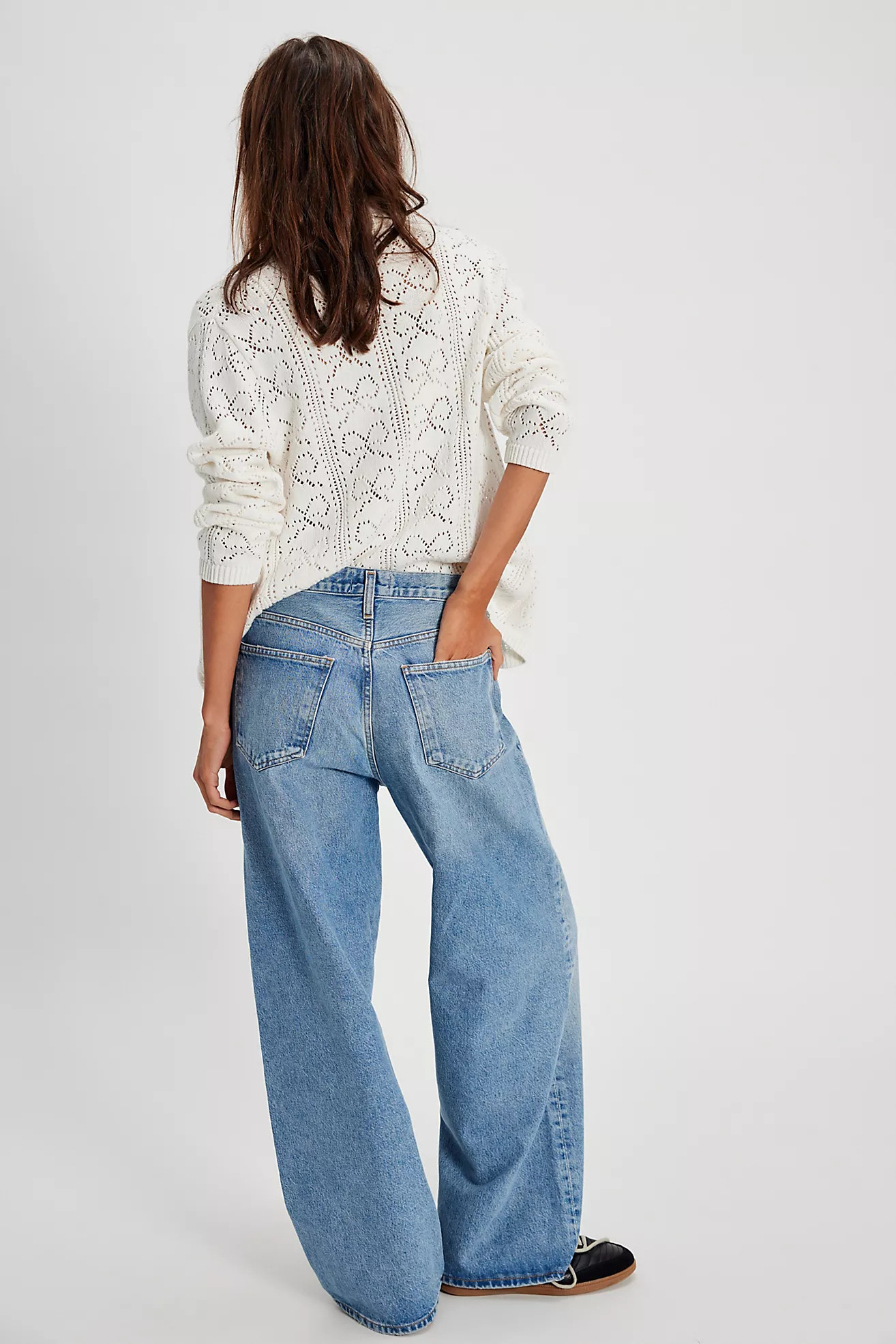 AGOLDE Low-Rise Baggy Jeans | Free People (Global - UK&FR Excluded)