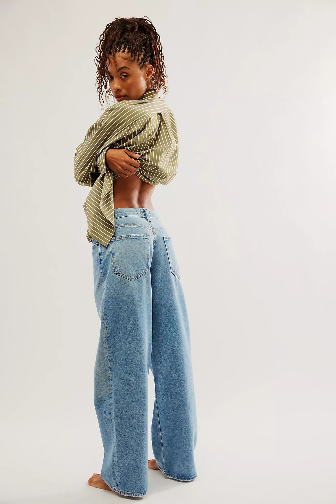 AGOLDE Low-Rise Baggy Jeans | Free People (Global - UK&FR Excluded)